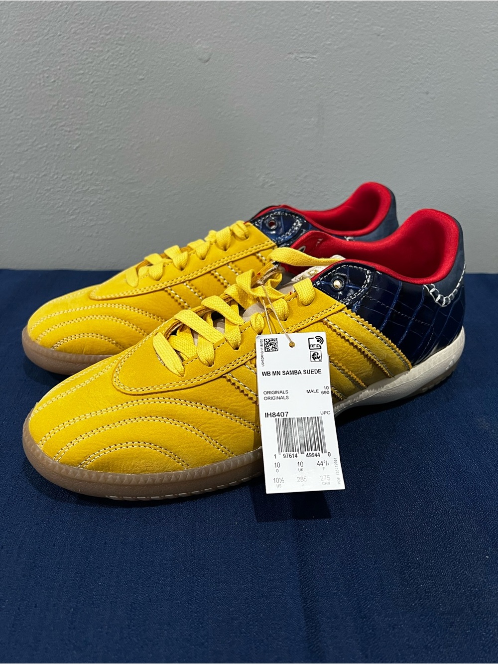 Adidas x Wales Bonner Samba Millenium Fade Gold IH8407 Size 10.5 Men’s